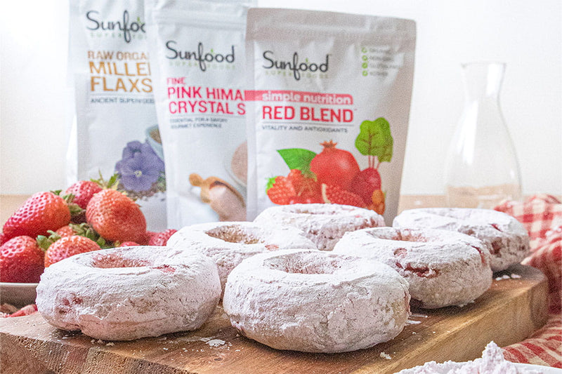strawberry donuts