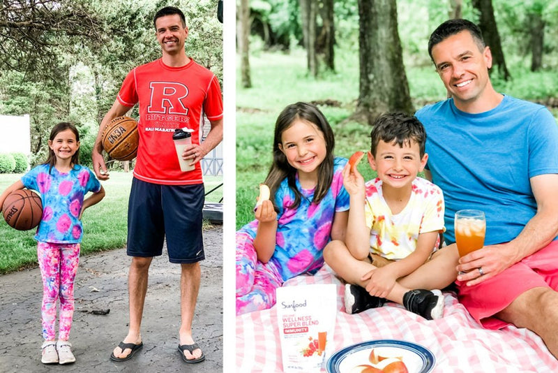 This Super Dad of Three Fuels with Superfoods