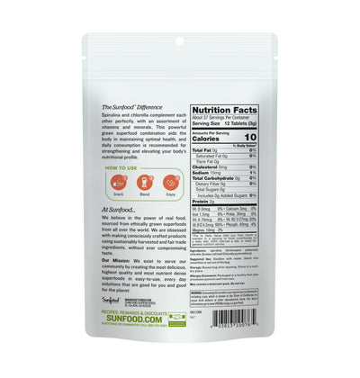 Spirulina & Chlorella Tablets, 4 oz